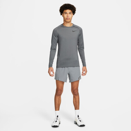 Sous-maillot manches longues Nike Pro warm gris