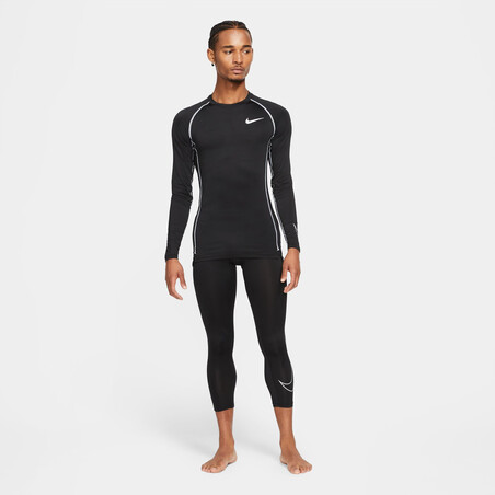Legging 3/4 Nike Pro homme noir blanc
