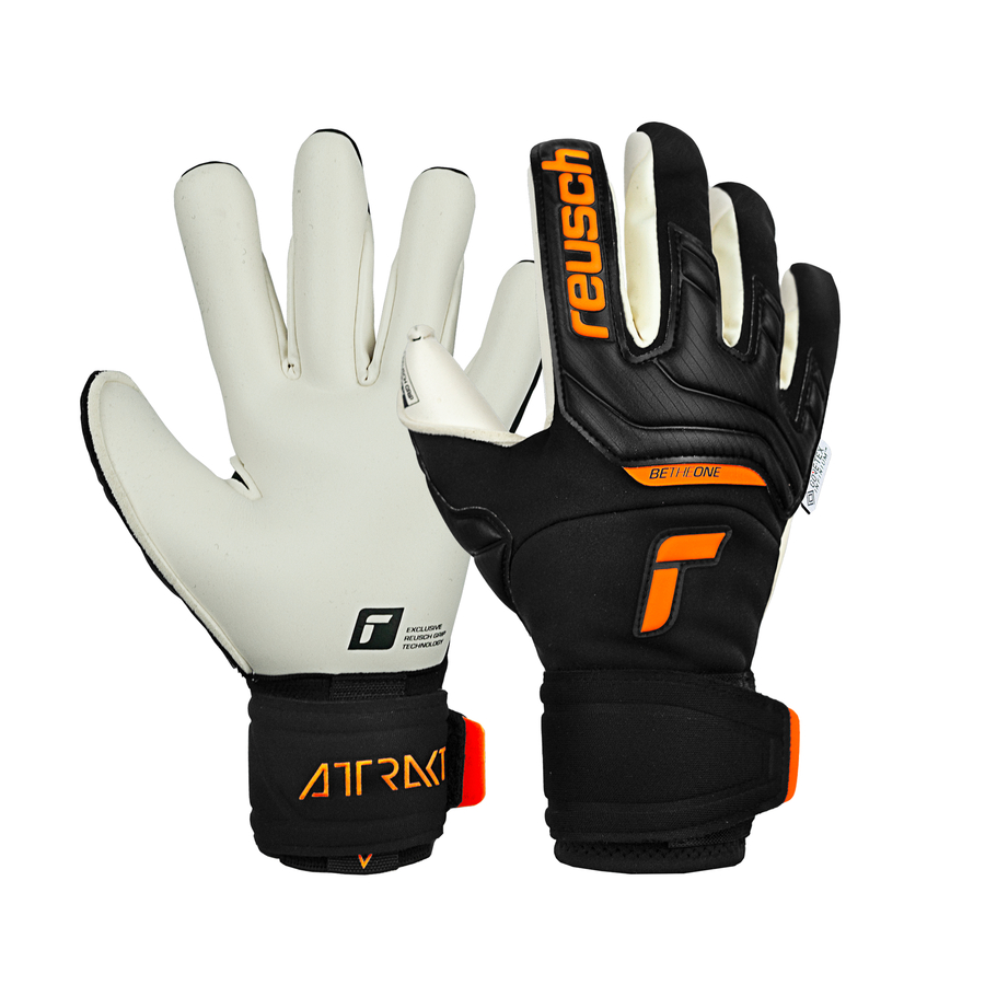 Gants gardien Reusch Attrakt Gold X GORE-TEX INFINIUM™ noir orange
