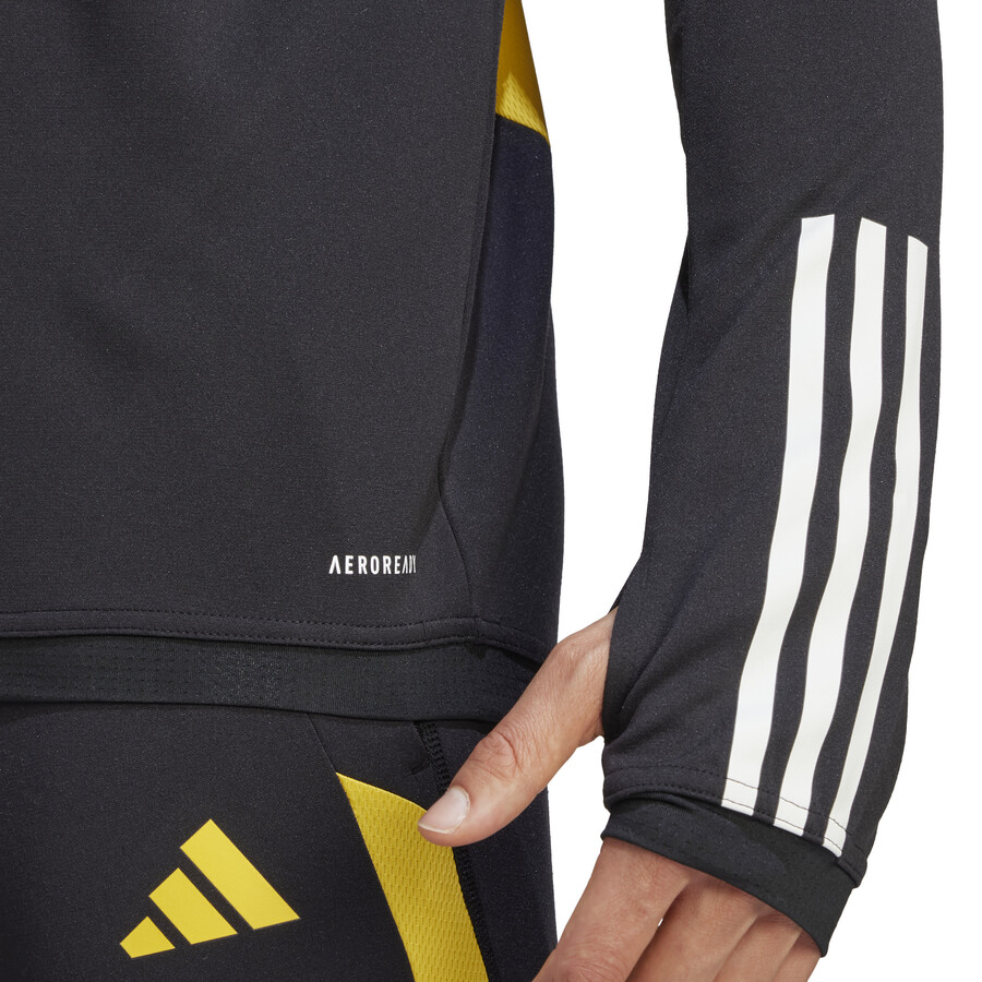 Sweat zippé Juventus noir jaune 2023/24