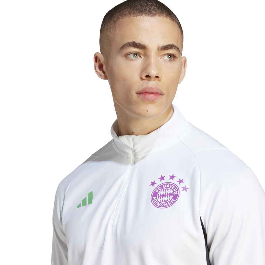 Sweat zippé Bayern Munich blanc violet 2023/24