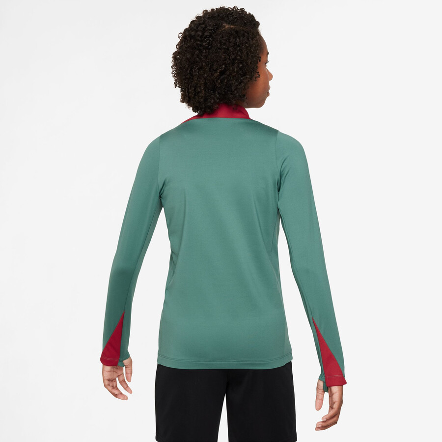 Sweat zippé junior Liverpool vert 2024/25