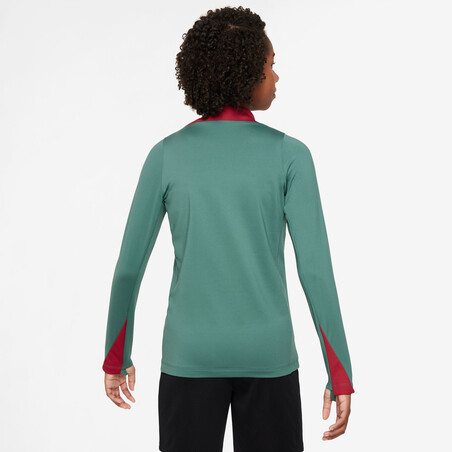 Sweat zippé junior Liverpool vert 2024/25