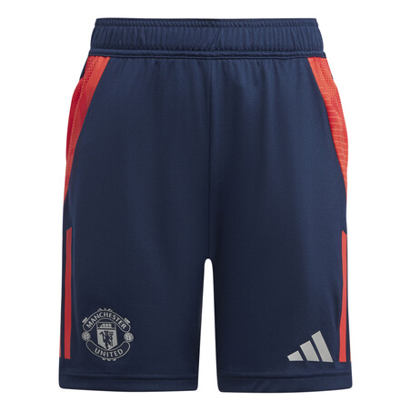 Short entraînement junior Manchester United bleu orange 2024/25