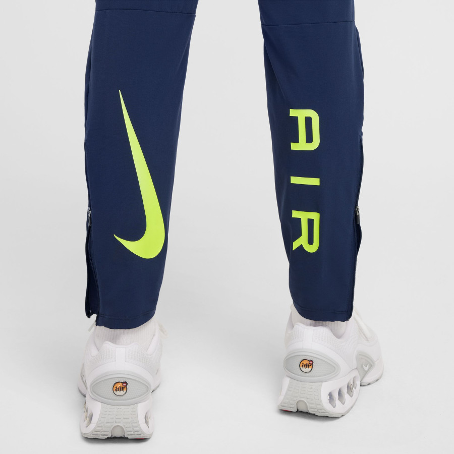 Pantalon survêtement Nike Air woven bleu jaune