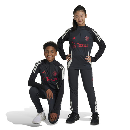 Pantalon survêtement junior Manchester United gris rouge 2024/25