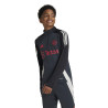 Sweat zippé junior Manchester United gris rouge 2024/25
