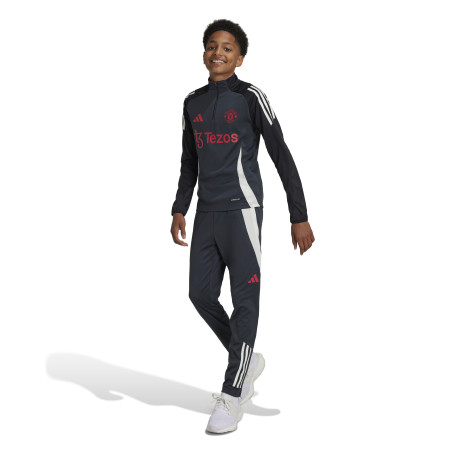 Sweat zippé junior Manchester United gris rouge 2024/25