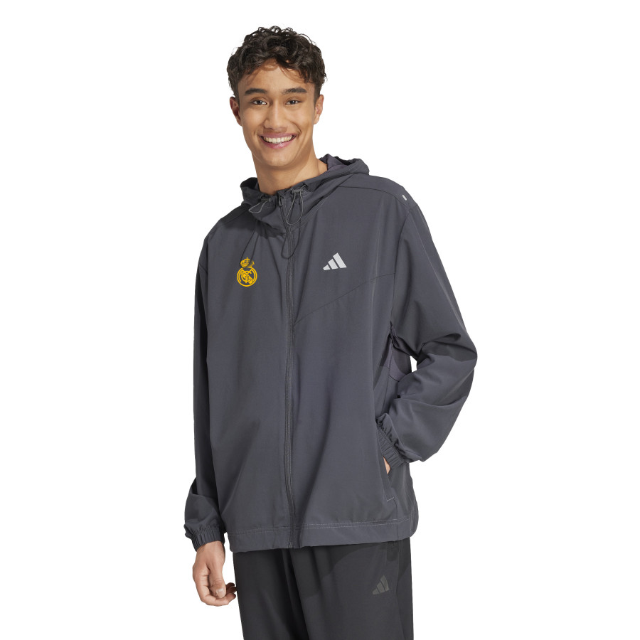 Veste survêtement Real Madrid gris 2024/25