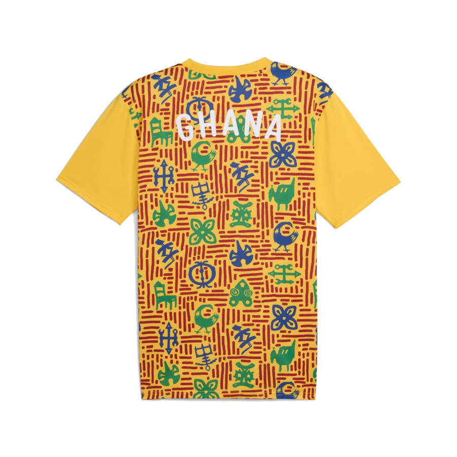 Maillot avant match Ghana jaune 2025