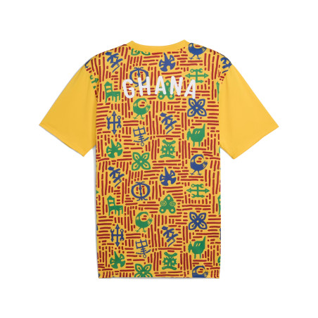 Maillot avant match Ghana jaune 2025