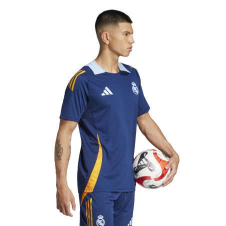 Maillot entraînement Real Madrid bleu jaune 2024/25