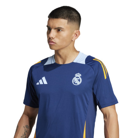 Maillot entraînement Real Madrid bleu jaune 2024/25