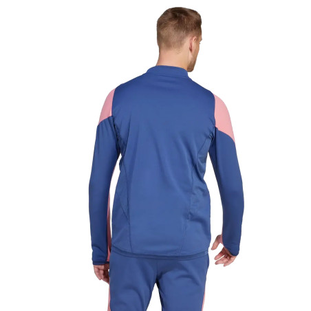Sweat zippé OL bleu rose 2023/24
