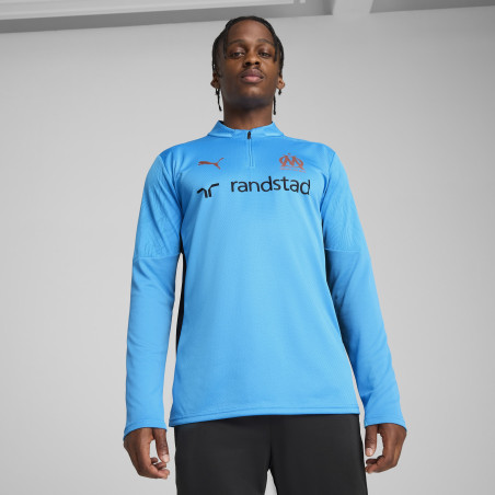 Sweat zippé OM bleu noir 2024/25