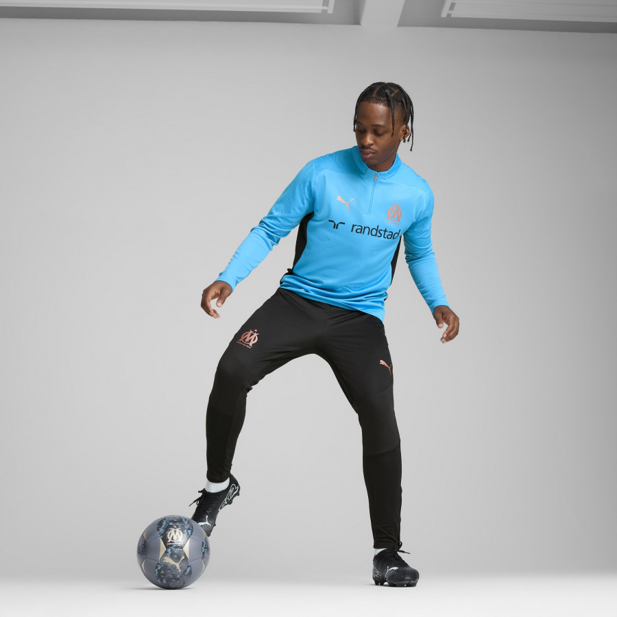 Sweat zippé OM bleu noir 2024/25