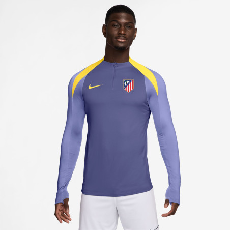 Sweat zippé Atlético Madrid Strike violet jaune