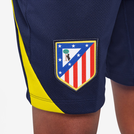 Short entraînement junior Atlético Madrid Strike bleu jaune