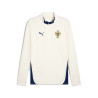 Sweat zippé Portugal blanc bleu 2025