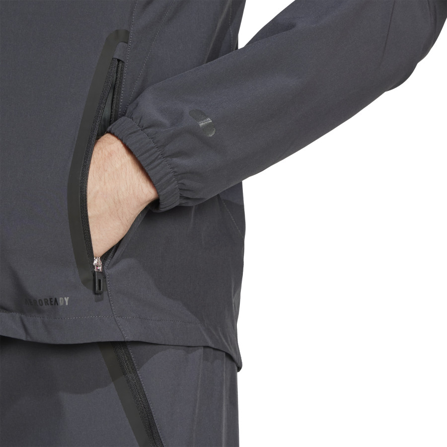 Veste survêtement à capuche Bayern Munich woven noir