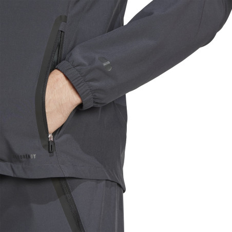 Veste survêtement à capuche Bayern Munich woven noir