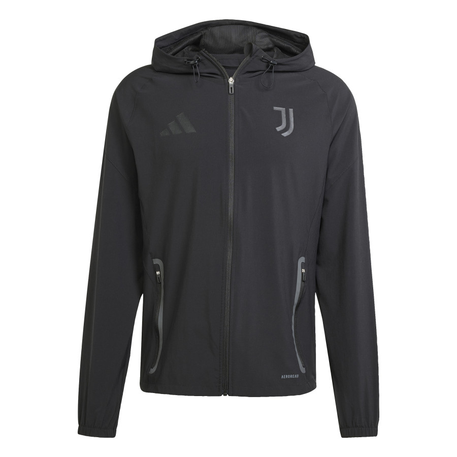 Veste survêtement à capuche Juventus woven noir