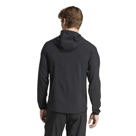 Veste survêtement à capuche Juventus woven noir