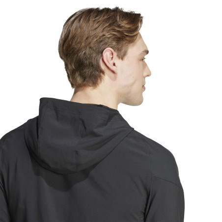 Veste survêtement à capuche Juventus woven noir