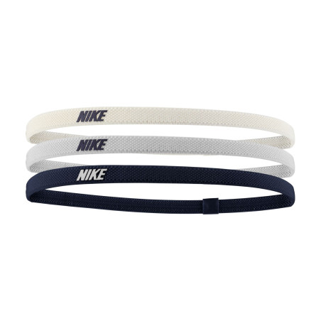 Pack 3 bandeaux élastiques Nike noir gris blanc
