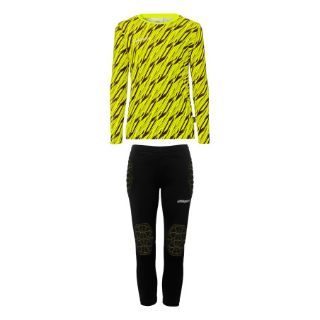 Tenue gardien junior Uhlsport Progressive Goalkeeper Bundle jaune noir
