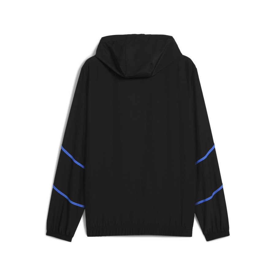 Veste survêtement OM Faster Woven noir jaune