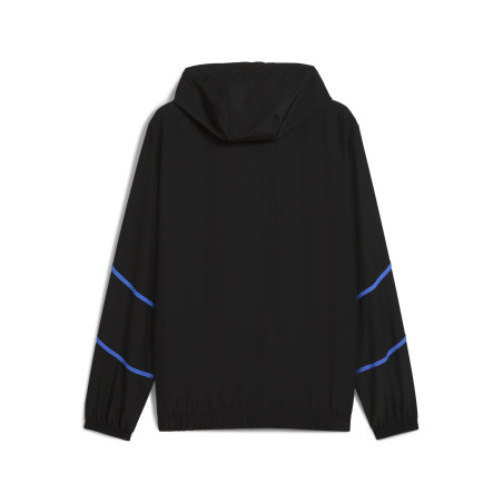 Veste survêtement OM Faster Woven noir jaune