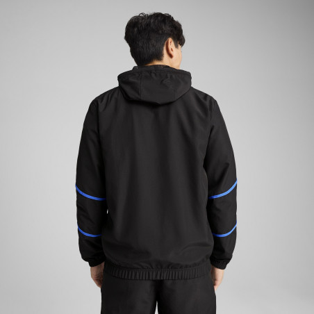 Veste survêtement OM Faster Woven noir jaune