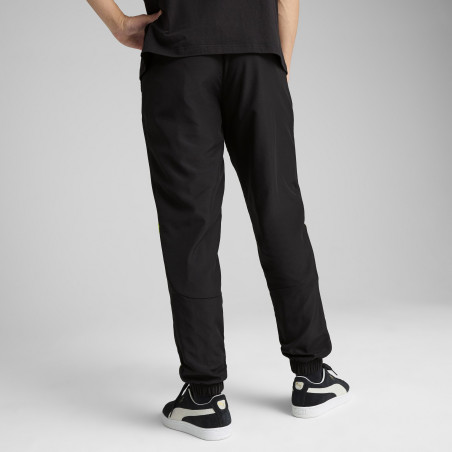 Pantalon survêtement OM Faster Woven noir jaune