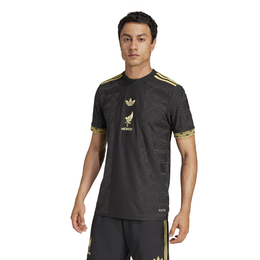 Maillot Mexique authentique noir or 2025