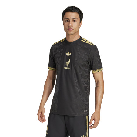 Maillot Mexique authentique noir or 2025