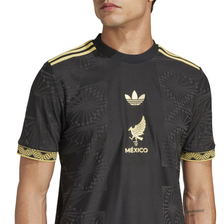 Maillot Mexique authentique noir or 2025