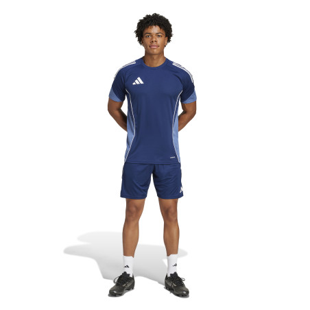 Short entraînement adidas Tiro25 bleu blanc
