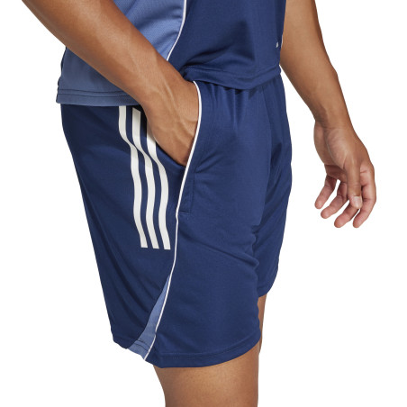 Short entraînement adidas Tiro25 bleu blanc