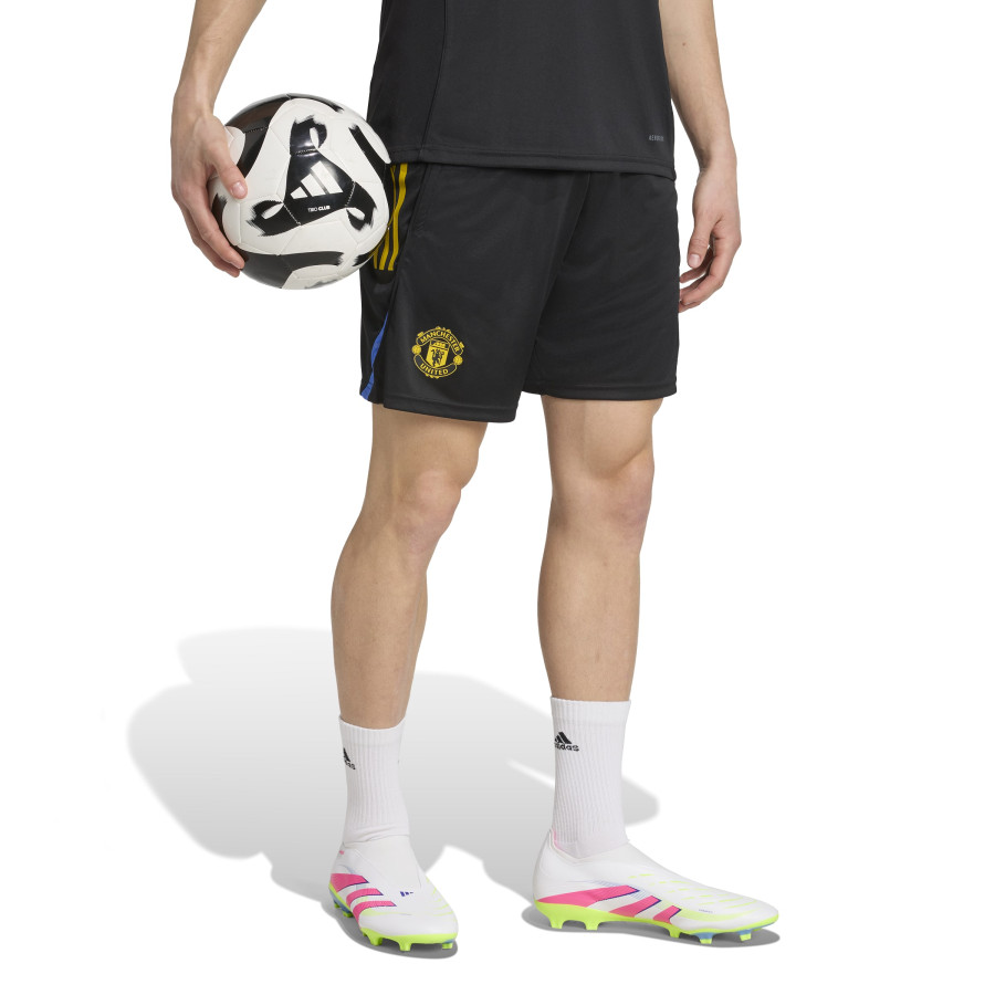 Short entraînement Manchester United noir jaune