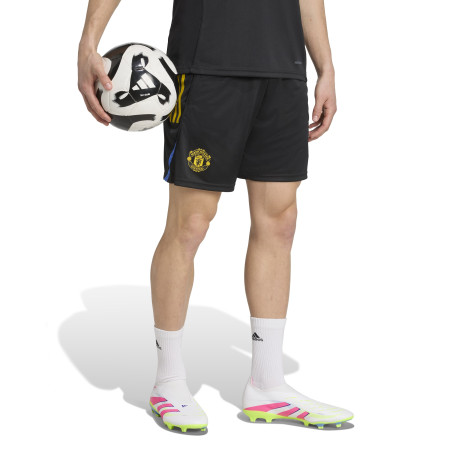 Short entraînement Manchester United noir jaune