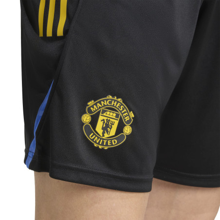 Short entraînement Manchester United noir jaune