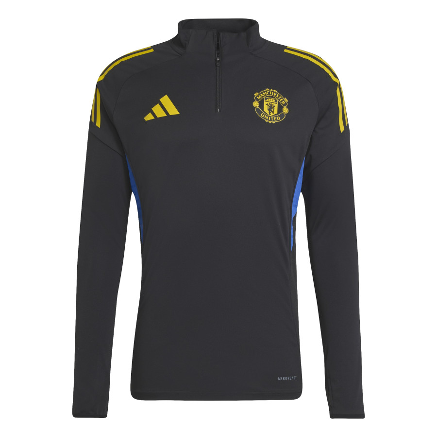 Sweat zippé Manchester United noir jaune