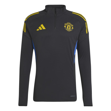 Sweat zippé Manchester United noir jaune
