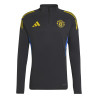 Sweat zippé Manchester United noir jaune