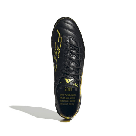 adidas F50 Elite Leather 2010 FG noir jaune EDITION LIMITEE