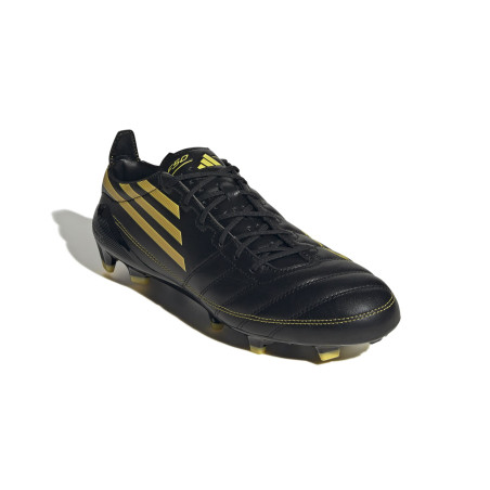 adidas F50 Elite Leather 2010 FG noir jaune EDITION LIMITEE
