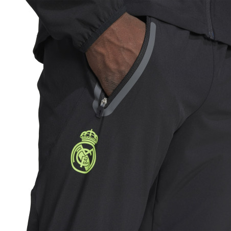 Pantalon survêtement Real Madrid Vis Tech noir vert