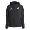 Veste survêtement Real Madrid Vis Tech noir vert