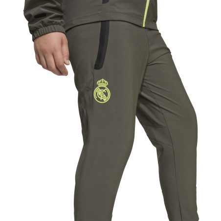 Pantalon survêtement junior Real Madrid Vis Tech marron vert